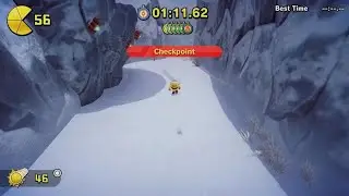 PAC-MAN WORLD 2 Re-PAC Avalanche Alley Time Trial Run 