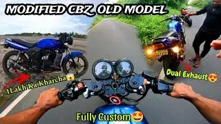 😍Fully Modified Cbz Old Model | 1 Lakh Ka Kharcha😱 | Dual Exhaust🔥 | Superbike Ki Feeling🤩 #cbz