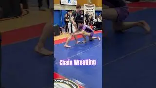 Chain wrestle to attack the back #jiujitsu #wrestlejitsu #mma