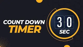 30Second CountdownTimer⏲no sound with goldish background HD @AlarmTimer @TimerClockAlarm @DuckyBhai