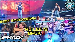 Brock Lesnar Attack 🔥....AJ LEE IS BACK‼️......... WWE SMACKDOWN HIGHLIGHTS/REVIEW IN BENGALI...... 