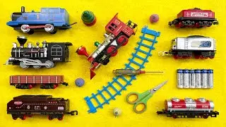 Unboxing Dan Merakit 3 Mainan Kereta Api Thomas, Kereta Api Uap, Classic Train - Kereta Api Mainan