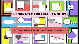 Patterned Paper | FREE Templates & Card Sketches | Make 15 cards with 6 patterned papers | #kcc9