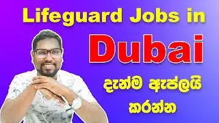 Lifeguard Jobs In Dubai | Dubai Job Vacancies 2022 | New Jobs | Job for Sri Lankans | Job Expo