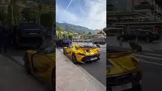 Golden Morning in Monaco 🇲🇨 #money #wealth #gold #koenigsegg  #expensivecars  #luxury  #monaco