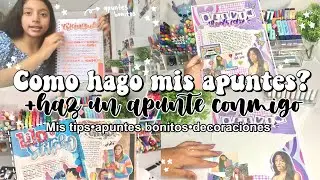 ✨&iquest;C&oacute;mo hago mis apuntes✨+Haz un apunte conmigo 📚📝😍