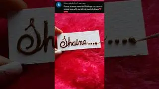shaina name art 🎨 || comments your name #shorts #viral #youtubeshorts