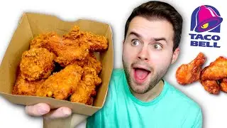 Taco Bell's NEW Crispy Chicken Wings REVIEW!