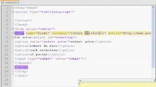 Validating Dropdown List in Javascript