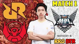 RRQ KEJAMMM!!! MAINN NYA AGRESIF !!! GAME 1 RRQ VS BTR!!!
