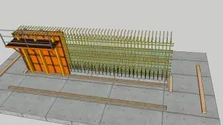 Typical Shear Wall Formwork Animation