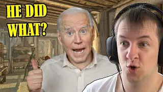 Marcel Reacts to Joe Biden Is Hungover In Skyrim