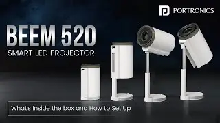 What's Inside the Box & How to Set Up Portronics Beem 520 LED Projector