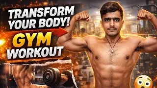 First Day in Gym 💪 | Gym Vlog | Body Transformation Journey Starts || @DeepXInsights 