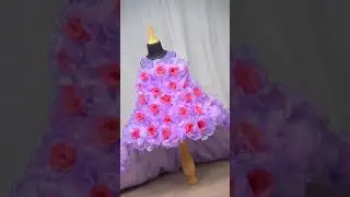 Heavy handmade organza flower gown😍😍😍