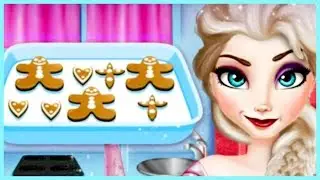 Disney Frozen Online Games - Princess Elsa Gingerbread Man Cooking - Elsa Cooking Game For Kids
