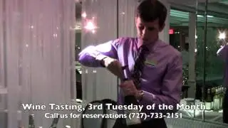 Wine Tasting, live music at Bon Appetit in Dunedin FL. Dinner, waterfront dining, outside bar