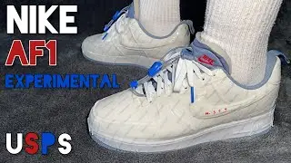 NIKE AIR FORCE 1 EXPERIMENTAL USPS “POSTAL GHOST” REVIEW & ON FOOT LOOK!!