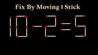 Mind-Bending Mathstick Puzzles - Can You Slow Them?