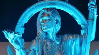 CYBERPUNK SAMURAI GIRL | 3D Printed Figure - Unboxing [4K]