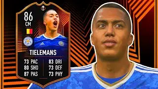 RTTK TIELEMANS REVIEW! 86 ROAD TO THE KNOCKOUTS YOURI TIELEMANS PLAYER REVIEW FIFA 22