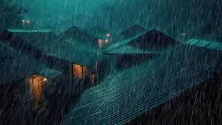 No Ads Rain Sounds for Sleeping – Intense Rain On Tin Roof for Mental Silence