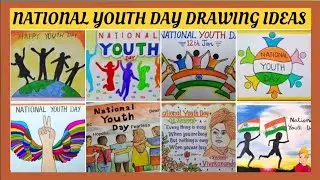 NATIONAL YOUTH DAY POSTER DRAWING/ EASY YOUTH DAY POSTER IDEAS/ NATIONAL YOUTH DAY 2026 / 