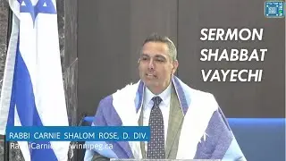 Проповедь Шаббат Вайечи 5786 // Раввин Карни Шалом Роуз, доктор кафедры, старший раввин