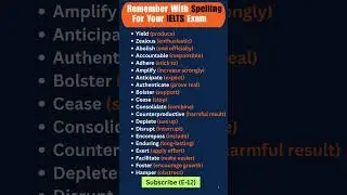Master C2 Vocabulary 🚀 20 Powerful Words for IELTS, University & Competitive Exams #ieltspreparation
