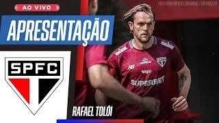 AO VIVO: S&Atilde;O PAULO APRESENTA RAFAEL TOL&Oacute;I NO CT DA BARRA FUNDA