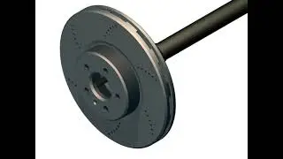 Brake Disk application using Cirteq Starlock&reg; push on fasteners