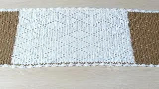 How To Crochet Diamond Lace Stitch Table Runner|| Step by Step Tutorial 