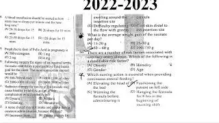 Gujarat Staff Nurse Official Paper for 2022-2023 Exams | CHO NHM Staff NURSE & GPSC Papers & Other