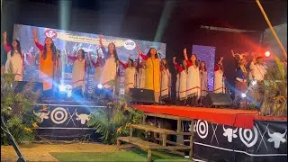 KHIMH creative society #Meghalaya performing Ara Kezevi @ Nagaland world music festival #khuzama