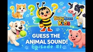 Guess the Animal Sound Episode 1 🐶🐮 | Animals Names & Sounds for Kids