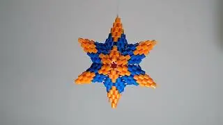 Beaded Star Ornament With Perler Bead.