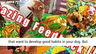 AWOOF Snuffle Mat Pet Dog Feeding Mat, Durable Interactive Dog Toys Encourages Natural Foraging