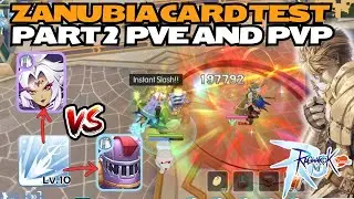 Zanubia Card Damage Comparison Part 2 PVE & PVP - Ragnarok M: Classic