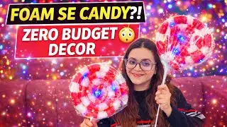 FOAM SE CANDY?! 😳 | ZERO BUDGET DIY DECOR FROM PARCEL WASTE#diy#candy#decor#homedecor#vlog#fyp#fhi 