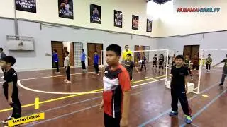 Senam cergas Kem Bakat Badminton KBS Zon Selatan 2022