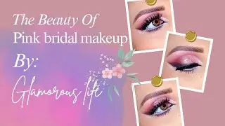 Gorgeous pink undertone bridal eye makeup tutorial🩷🥰💯💓#bridalmakeup#lenselook#eyemakeup#softglamlook