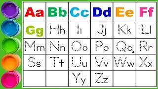 Learn With Izsha ✏️ | Capital & Small Letters Aa&ndash;Zz | ABC Tracing for Kids