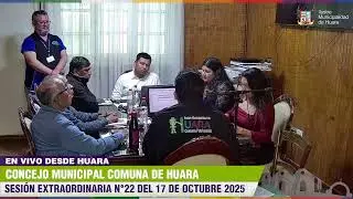 CONCEJO MUNICIPAL COMUNA DE HUARA, SESIÓN EXTRAORDINARIA N°22