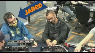 Badacey: Jared, Matt and Kyle are all tangled in a close race for both halves of the pot!