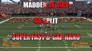 Madden 16 Nano Blitz | 44 Split Nasty B Gap Blitz