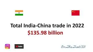 India's trade deficit crossed $100 billion with China-1st time ever | OnTheTrot1331