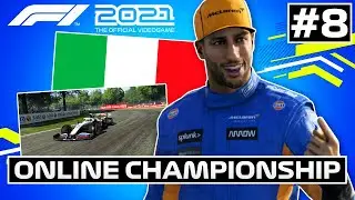 F1 2021 ONLINE CHAMPIONSHIP W/ THE BOYS #8 - VERY CLOSE RACE! (ITALY)