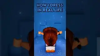 HOW I DRESS ON ROBLOX VS IRL!! ✨️🤭🥾 #shorts // koala editss ☆ 💜🐨
