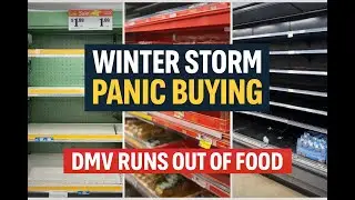 DMV Grocery Stores Cleared Out Ahead of Major Winter Storm  Panic Buying 2026