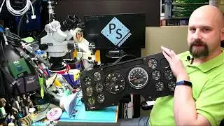 1998 Mack CL Gauge Cluster Repair, # 57MR45M at PS Electronics, Call 888-820-3476